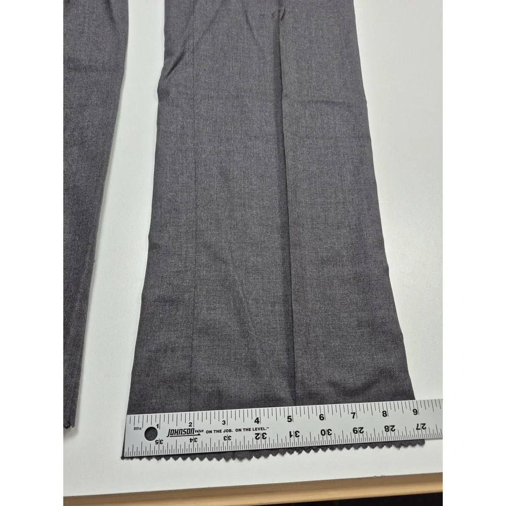 VTG Loro Piana Dress Pants Mens 32x35 Gray Wool Super 100s Pleated Unhemmed NWT